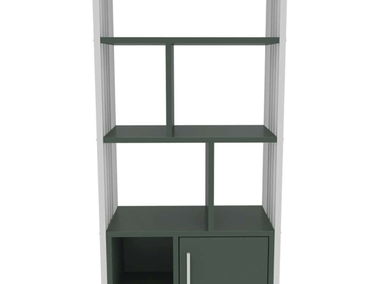 Βιβλιοθήκη Valero 875ZNA4566 60x29,6x120cm Green-White