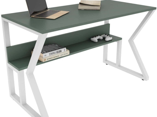 Γραφείο Wake 875ZNA4576 120x60x72,8cm Green-White