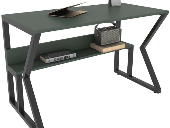 Γραφείο Wake 875ZNA4578 120x60x72,8cm Green-Black