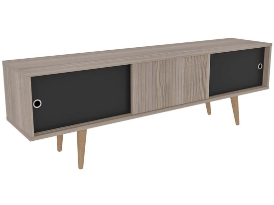 Έπιπλο Τηλεόρασης Ecrin 875ZNA4592 160x34,5x45cm Oak-Black
