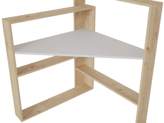 Γραφείο Kelly 875ZNA4634 93,6x93,6x114cm Oak-White