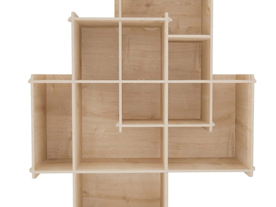 Ραφιέρα Τοίχου Adis 875ZNA4638 70x21x88,7cm Oak