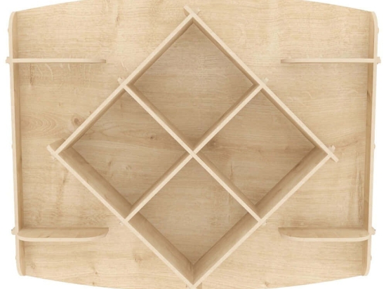 Ραφιέρα Τοίχου Ato 875ZNA4640 81,6x15x61,8cm Oak