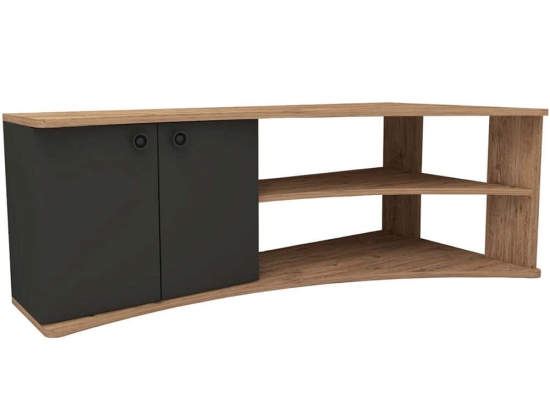 Έπιπλο Τηλεόρασης Γωνιακό Termera 550ARN2976 135x67,7x48,6cm Pine-Anthracite