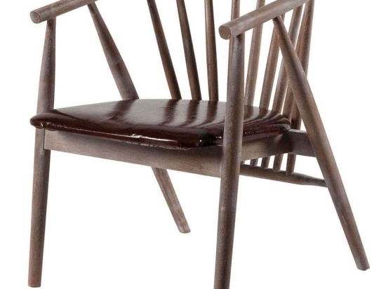 Πολυθρόνα Albero 117FRF1149 55x47x77cm Brown Ξύλο