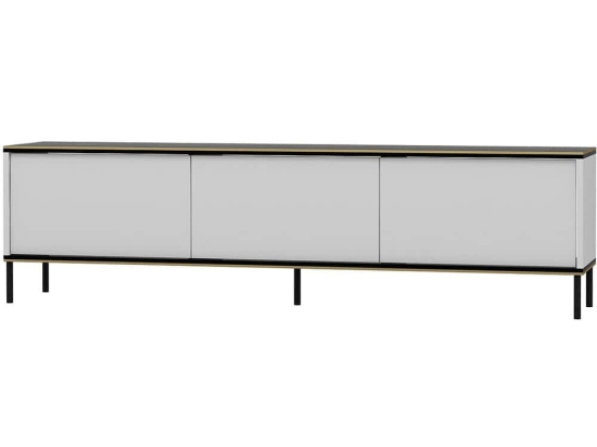 Έπιπλο Tηλεόρασης Imaj 382NRC1526 180x35x45,2cm Marble Effect Black-White