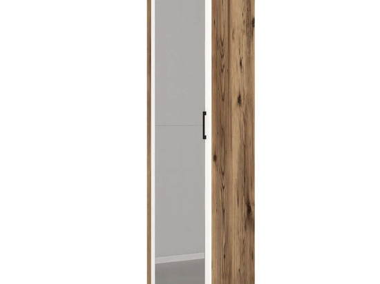 Ντουλάπα Μονόφυλλη Kumsal 845HCT5405 40x47,5x201,4cm Walnut-White Μονόφυλλη