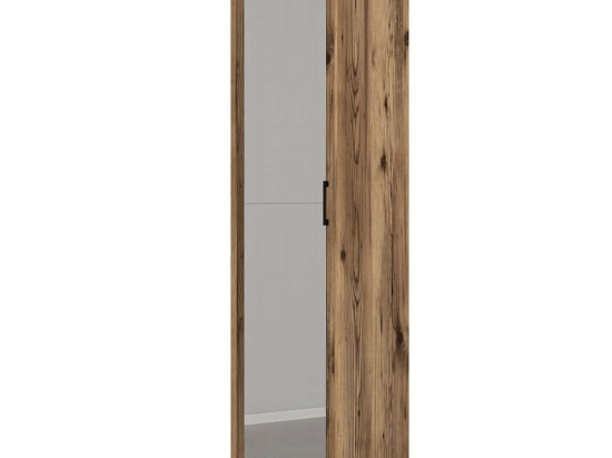 Ντουλάπα Μονόφυλλη Kumsal 845HCT5407 40x47,5x201,4cm Walnut Μονόφυλλη