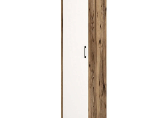 Ντουλάπα Μονόφυλλη Kumsal 845HCT5410 40x47,5x201,4cm Walnut-White Μονόφυλλη