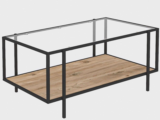 Τραπέζι Σαλονιού Espa 706CLN1163 90x50x45cm Oak-Black