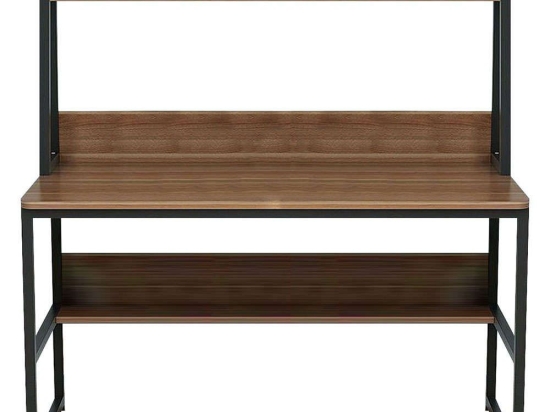 Γραφείο Majestic 145NDC1101 120x60x140cm Brown-Black