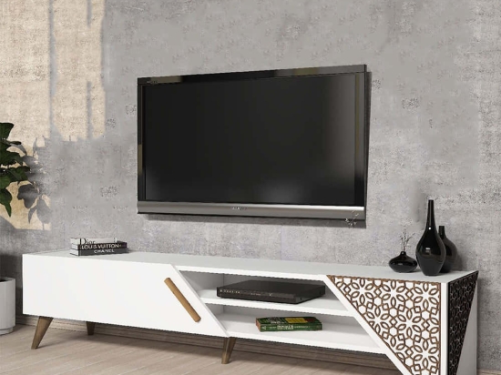 Έπιπλο Τηλεόρασης Beril 845HCT5501 180x37x40cm White
