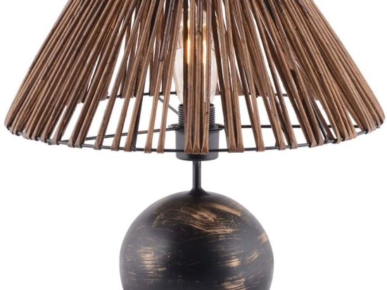 Φωτιστικό Επιτραπέζιο Balloon 390FLH2256 40x43cm 1xE27 40W Brown-Black Opviq