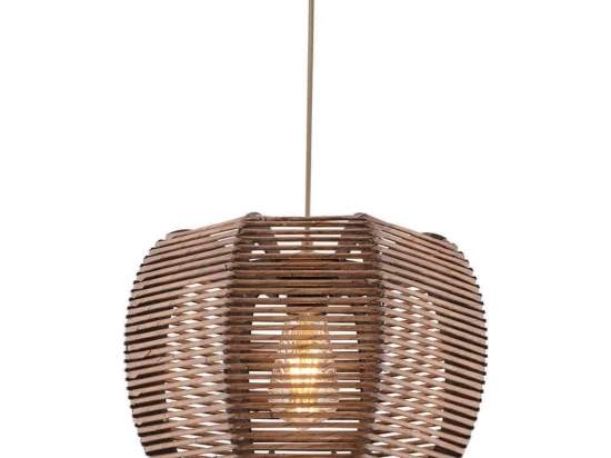 Φωτιστικό Οροφής Neta 390FLH2274 31x31x70cm 1xE27 40W Brown Opviq