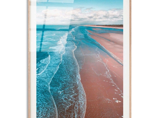 Κάδρο 123BZM2552 30x45cm Multi Wallity Κάθετοι Γυαλί