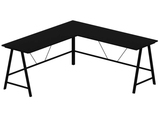 Γραφείο Γωνιακό Team 506MNR3359 180/180x60x76cm Black