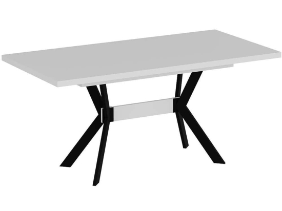 Τραπέζι Hugo 506MNR3452 160x80x76cm White Μοριοσανίδα, Μελαμίνη