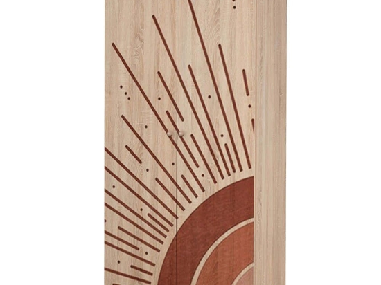 Ντουλάπα Δίφυλλη Lidya 869VEL8677 90x52x192cm Multi Δίφυλλη