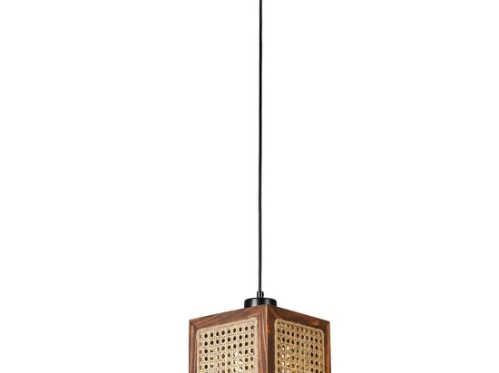 Φωτιστικό Οροφής Kumsal 941RTN1147 18x18x70cm 1xE27 40W Natural-Walnut Opviq