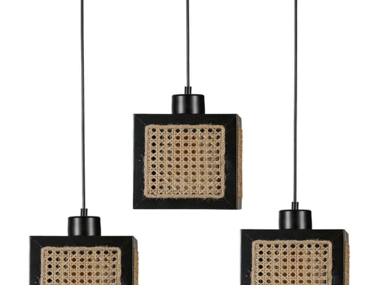 Φωτιστικό Οροφής - Ράγα Kumsal 941RTN1161 55x18x70cm 3xE27 40W Natural-Black Opviq