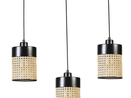 Φωτιστικό Οροφής - Ράγα Zeus 941RTN1196 55x14x70cm 3xE27 40W Black Opviq