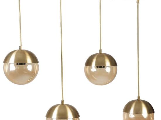 Φωτιστικό Οροφής - Ράγα Kure 941RTN1218 65x15x70cm 4xE27 40W Gold Opviq
