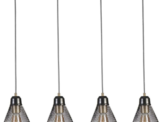 Φωτιστικό Οροφής - Ράγα Armut 941RTN1258 65x15x70cm 4xE27 40W Black Opviq
