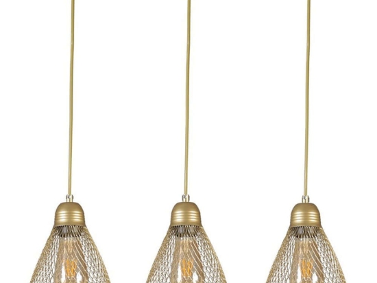 Φωτιστικό Οροφής - Ράγα Armut 941RTN1263 55x15x70cm 3xE27 40W Gold Opviq
