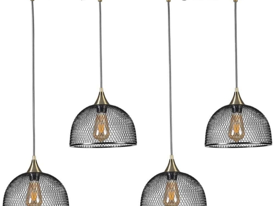 Φωτιστικό Οροφής - Ράγα Rota 941RTN1294 65x25x70cm 4xE27 40W Black Opviq