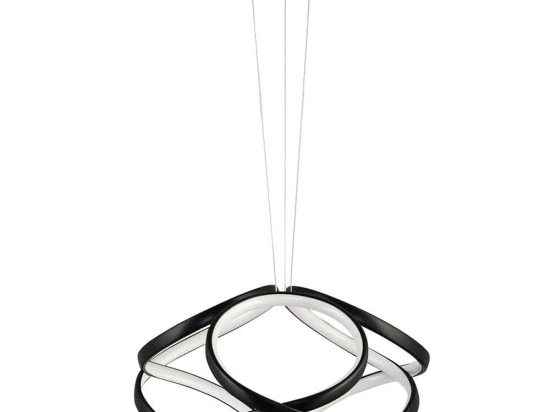 Φωτιστικό Οροφής Apeiro 166PRG1178 35x35x80cm Led 60-80W 4000K Black Opviq