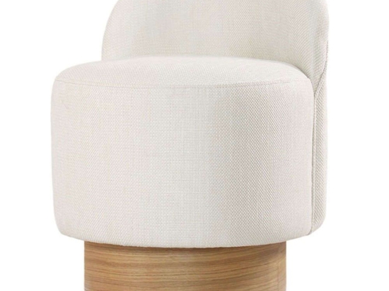 Σκαμπό Barren 209FLF1390 Φ47x66cm Cream-Natural