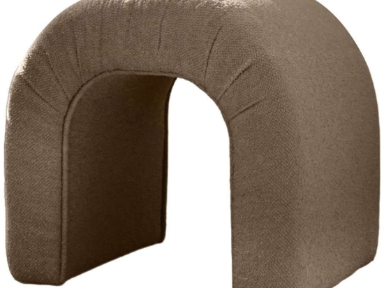 Σκαμπό Nu Teddy 383EVN1114 51x46x45cm Brown