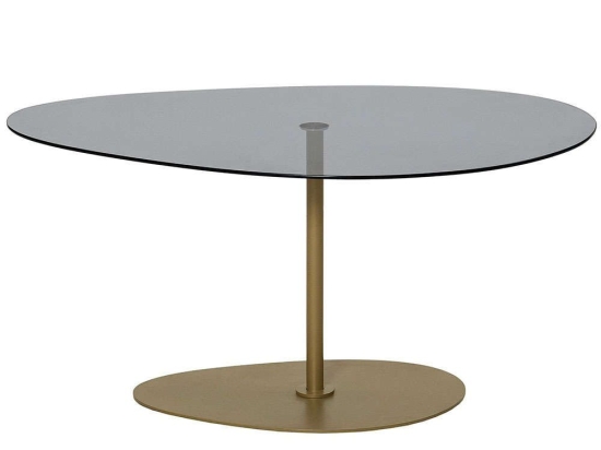 Τραπέζι Σαλονιού Porto 552NOS2382 90x60x40cm Dark Grey-Gold