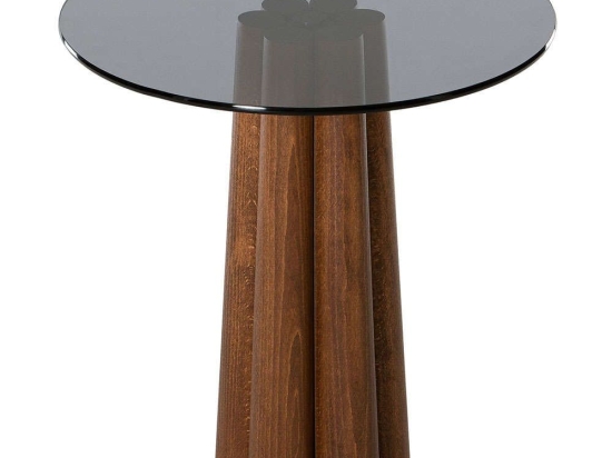 Τραπεζάκι Βοηθητικό Thales 552NOS2394 50x50x50cm Dark Grey-Walnut