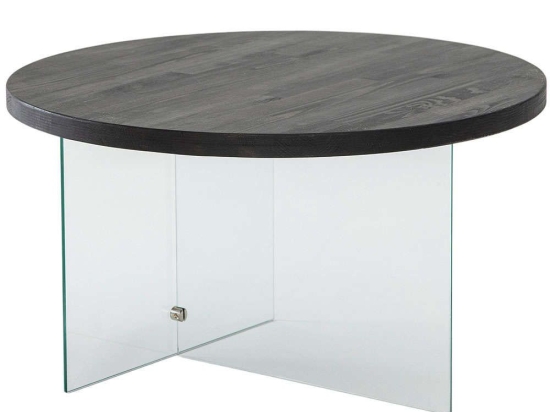 Τραπέζι Σαλονιού Serenity 552NOS2403 70x40cm Clear-Anthracite
