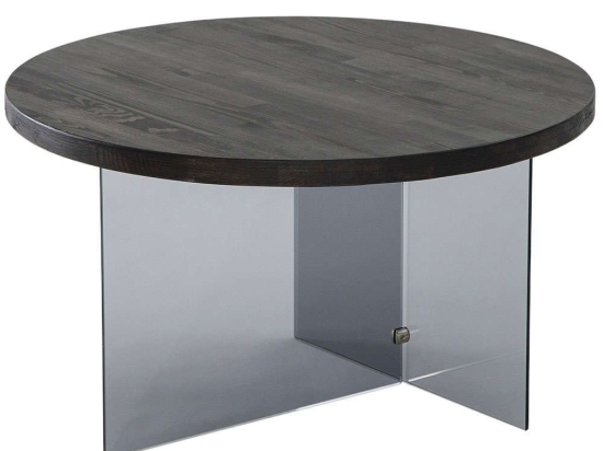 Τραπέζι Σαλονιού Serenity 552NOS2405 70x40cm Dark Grey-Anthracite