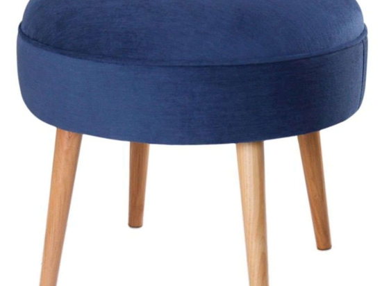 Σκαμπό Romley 209FLF1407 Φ52x44cm Blue