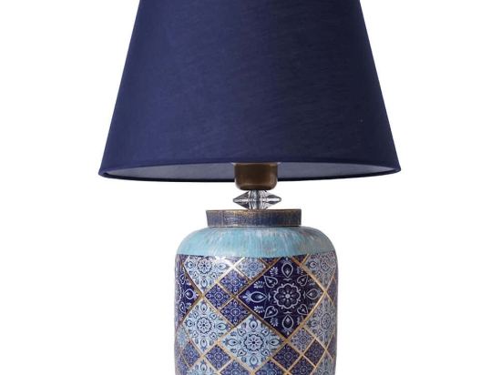 Φωτιστικό Επιτραπέζιο 687HMY2215 30x53cm E27 40W Multi-Blue Opviq