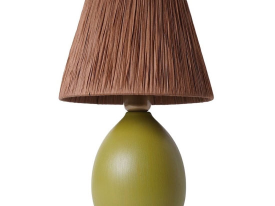 Φωτιστικό Επιτραπέζιο 687HMY2230 Φ24X37cm E27 40W Olive Green Opviq