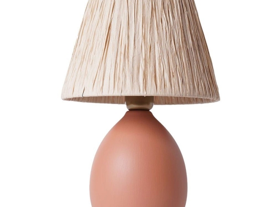 Φωτιστικό Επιτραπέζιο 687HMY2231 Φ24X37cm E27 40W Cream-Orange Opviq