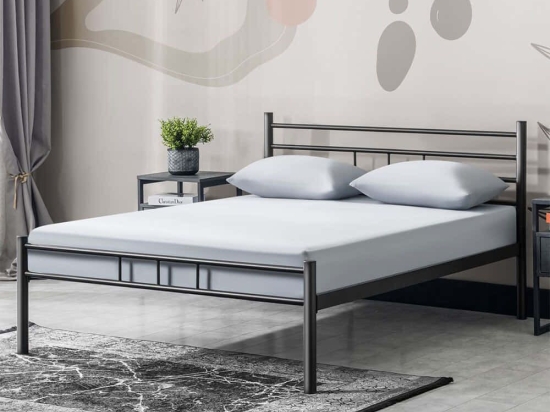 Κρεβάτι K70 (Για Στρώμα 160x200cm) 319HBV1112 160x200x95cm Black Διπλό
