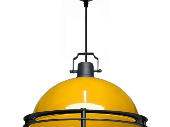 Φωτιστικό Οροφής 780SGN4599 Φ30x100cm 1xE27 40W Yellow-Black Opviq