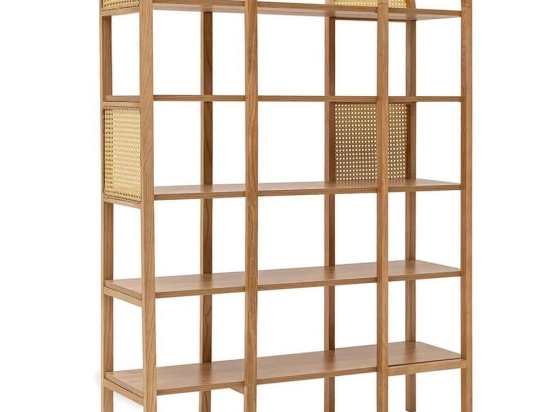 Βιβλιοθήκη Nala 141HWR1130 120x36x160cm Natural