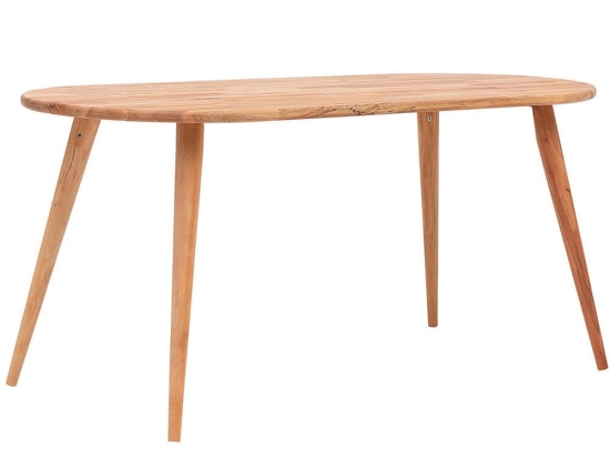 Τραπέζι Ares 284MTL1103 160x80x75cm Oak Ξύλο