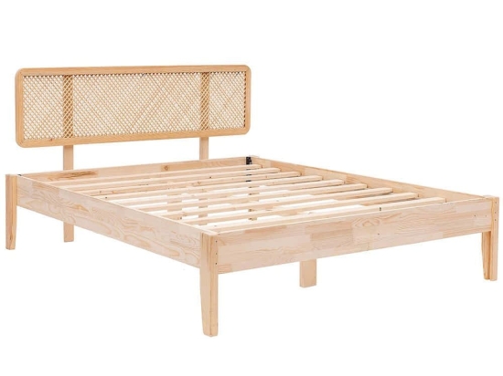 Κρεβάτι Izabelya (Για Στρώμα 180x200cm) 284MTL1115 192x205x90cm Natural Υπέρδιπλo