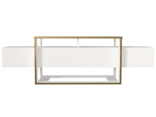 Έπιπλο Τηλεόρασης Bianco 804TRH4913 160x46,1x49,8cm White-Gold