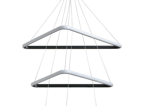 Φωτιστικό Οροφής Trinity Triangle 166PRG1226 50x50x80cm Led 60-80W 6500K Black Opviq