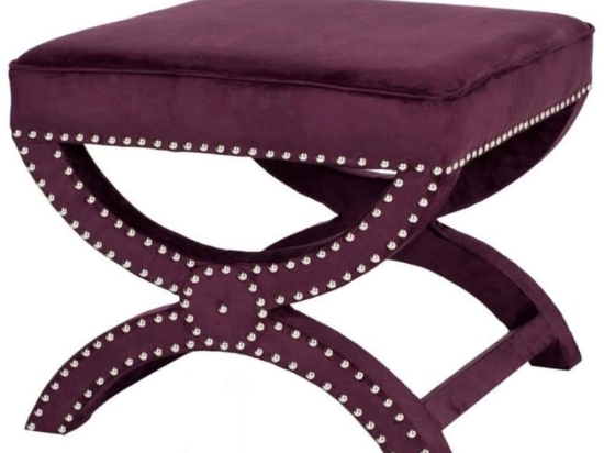 Σκαμπό Felice Babyface 741QNF1147 40x60cm Damson