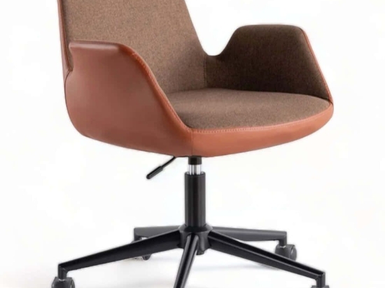 Καρέκλα Γραφείου Dora 516LMT1107 62x60x77cm Brown-Tan