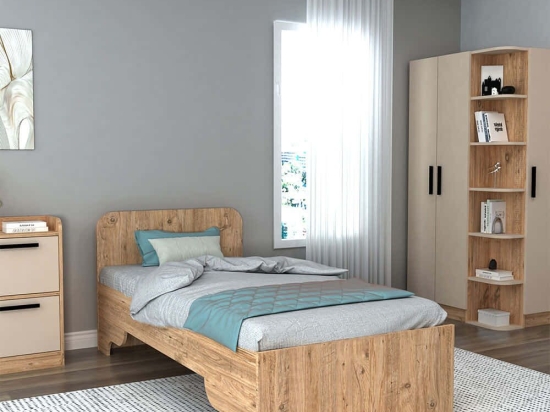 Κρεβάτι Luses 550ARN1511 94,4x193,6x80cm Pine Μονό